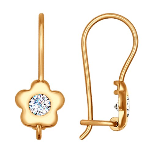 Серьги SOKOLOV - Золото 375, Фианит (арт. 027176-4)