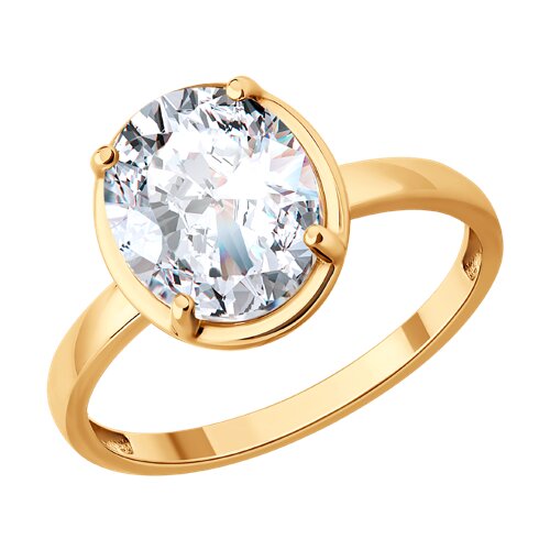 Кольцо SOKOLOV - Золото 585, Бриллианит (арт. 019877)