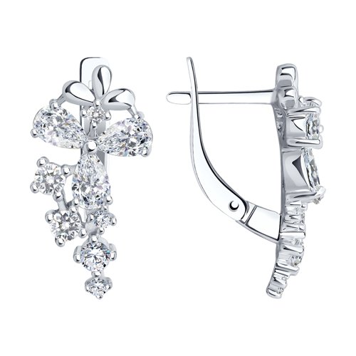 Серьги SOKOLOV - Серебро 925, Фианит (арт. 94020340)