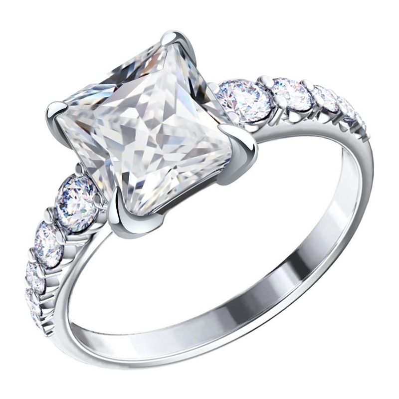 Кольцо POKROVSKY - Серебро 925, Фианит (арт. 1101726-00775)