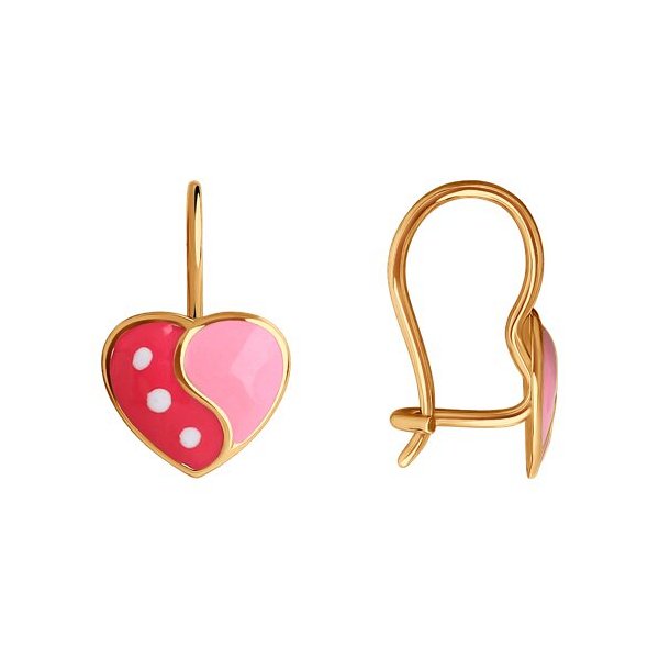 Серьги SOKOLOV - Золото 585, Эмаль (арт. 0200093)