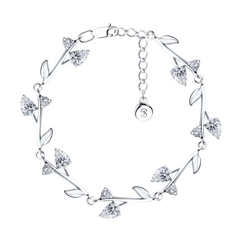 Браслет SOKOLOV - Серебро 925, Фианит (арт. 94050218)