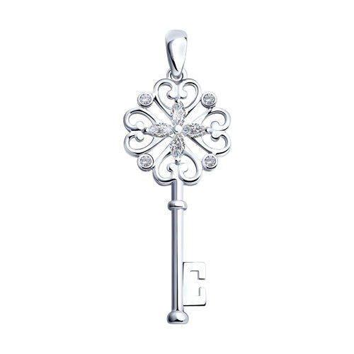 Подвеска SOKOLOV - Серебро 925, Фианит (арт. 94031605)