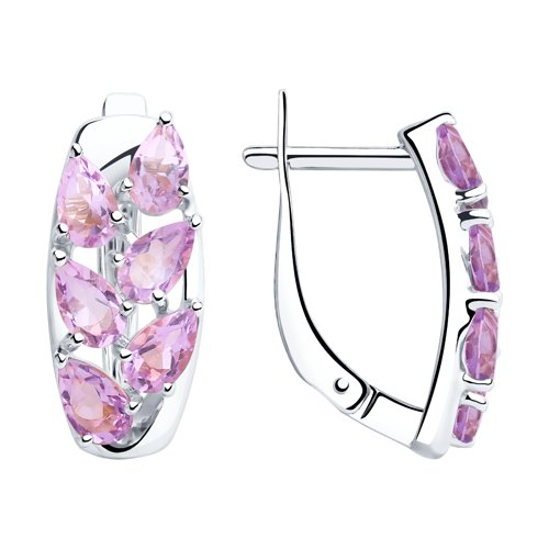 Серьги SOKOLOV - Серебро 925, Аметист (арт. 92022068)