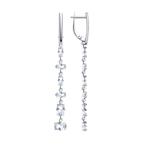 Серьги SOKOLOV - Серебро 925, Фианит (арт. 94023540)