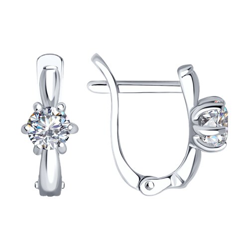 Серьги SOKOLOV - Серебро 925, Фианит (арт. 94025225)