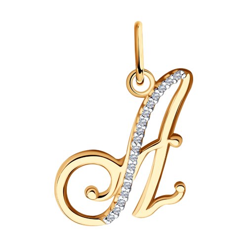 Подвеска SOKOLOV - Золото 585, Фианит (арт. 034526)