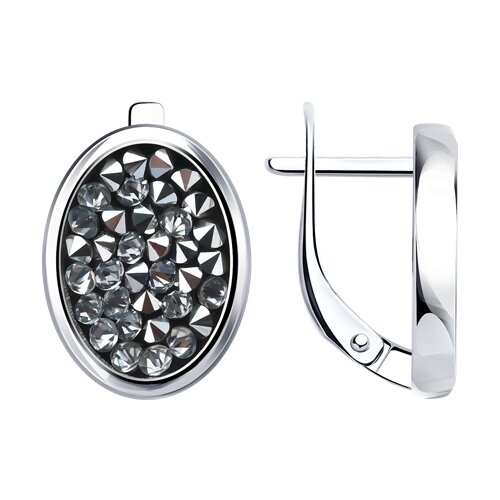Серьги Diamant - Серебро 925, Кристальная ткань (арт. 94-120-00105-1)