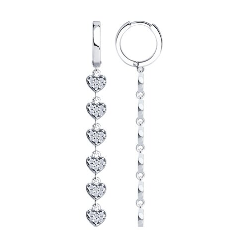 Серьги SOKOLOV - Серебро 925, Фианит (арт. 94026866)