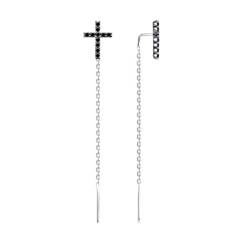 Серьги SOKOLOV - Серебро 925, Фианит (арт. 94026505)