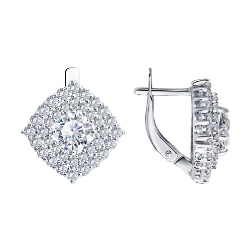 Серьги Diamant - Серебро 925, Фианит (арт. 94-120-02397-1)