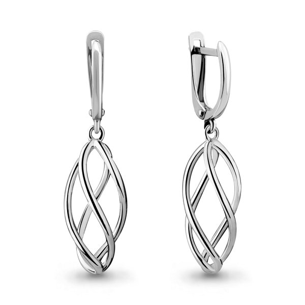 Серьги Аквамарин - Серебро 925 (арт. 32053.5)