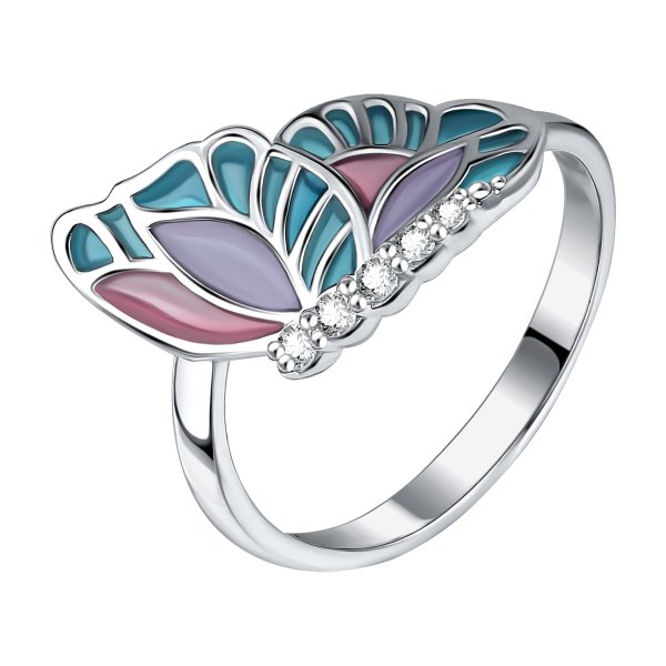 Кольцо Talant - Серебро 925, Фианит, Эмаль (арт. 20-79-0001-17134)