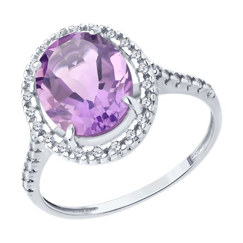 Кольцо Diamant - Серебро 925, Аметист, Фианит (арт. 94-310-02647-2)