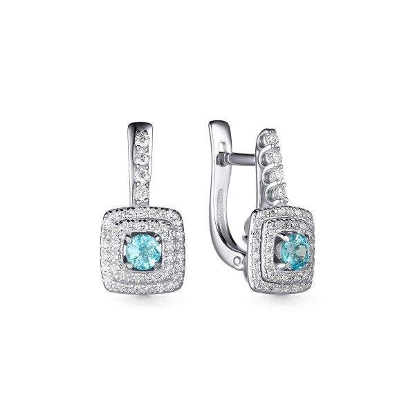 Серьги Дар - Серебро 925, Апатит, Фианит (арт. С-3918рс46900)