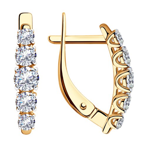 Серьги SOKOLOV - Золото 375, Фианит (арт. 31-120-00308-1)