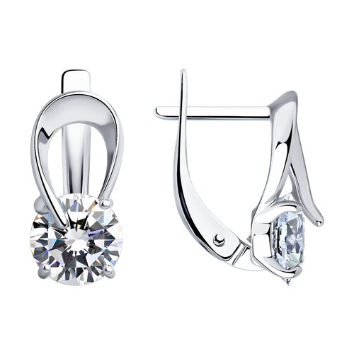 Серьги SOKOLOV - Серебро 925, Фианит (арт. 94025800)