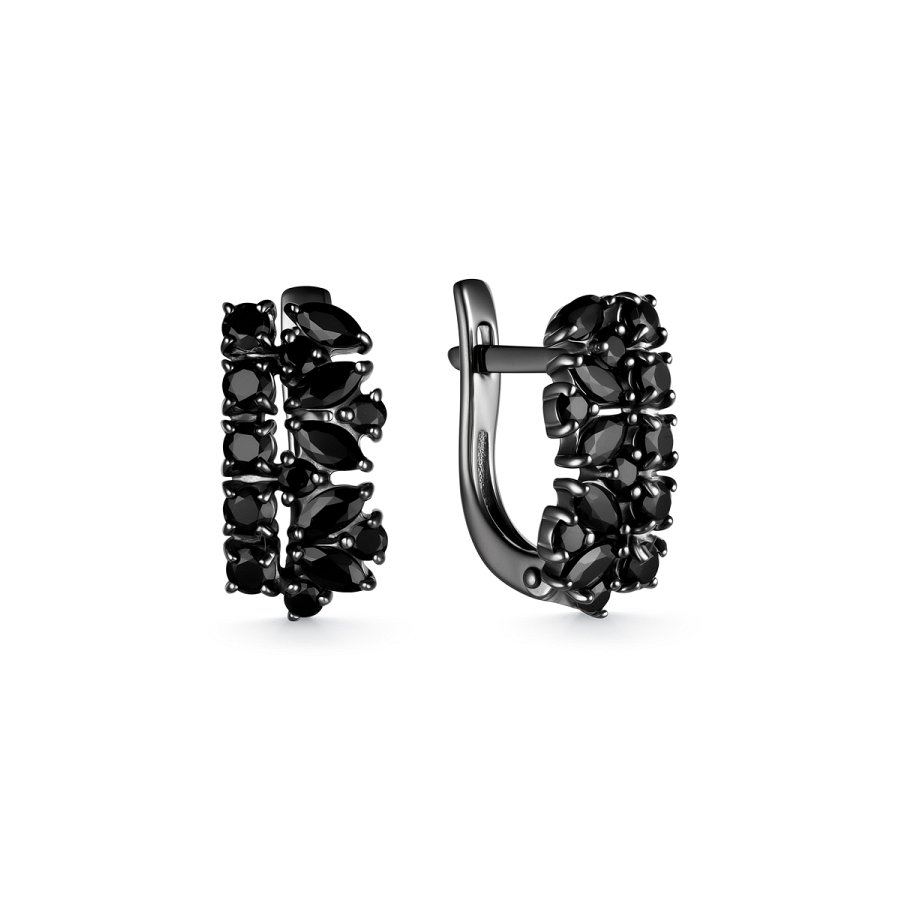 Серьги Дар - Серебро 925, Шпинель (арт. С-3729чрс416)