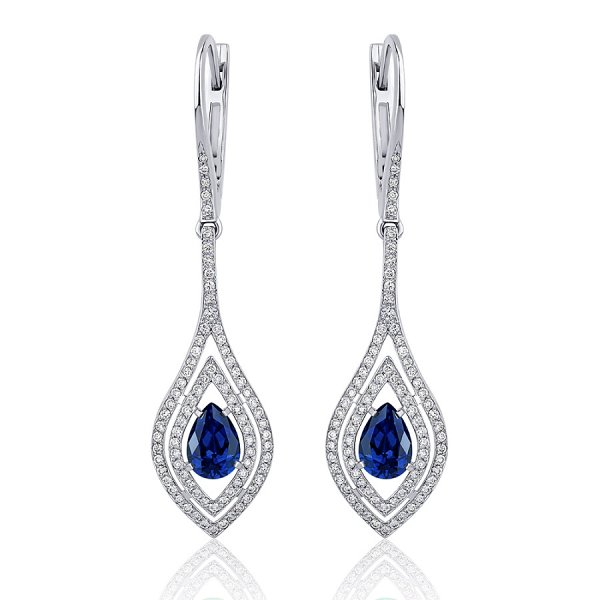 Серьги Platinum Lab. - Платина 950 (арт. ПС-306С-01)