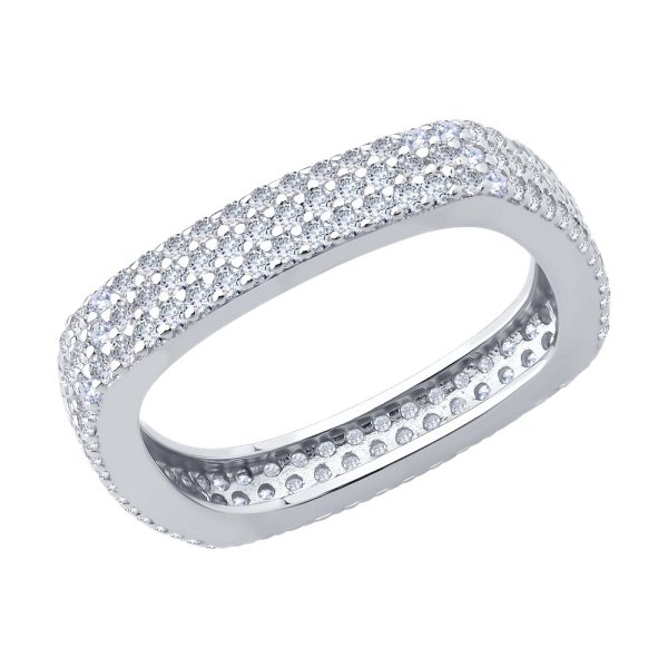 Кольцо SOKOLOV - Серебро 925, Фианит (арт. 94014274-91)