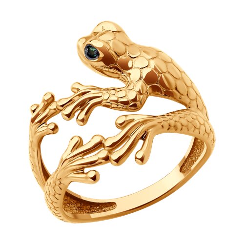 Кольцо SOKOLOV - Золото 585, Фианит (арт. 019512)