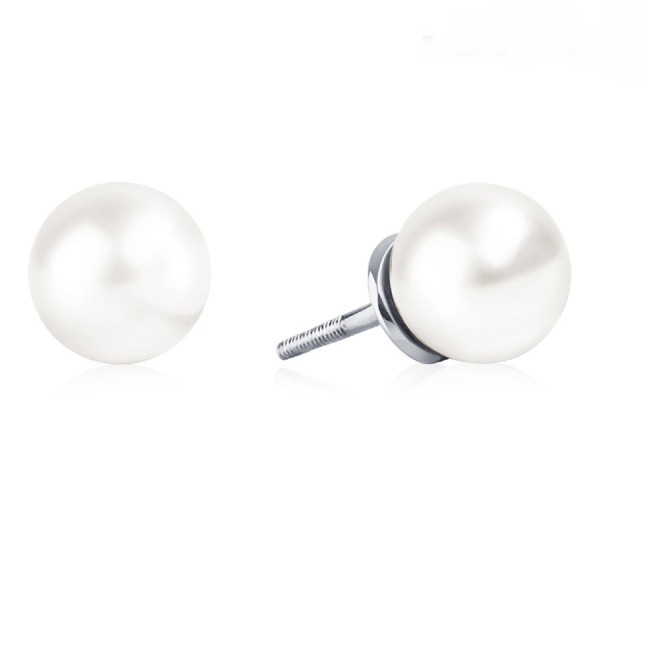 Серьги Platinum Lab. - Платина 950, Жемчуг культивированный (арт. ПС-211-01)