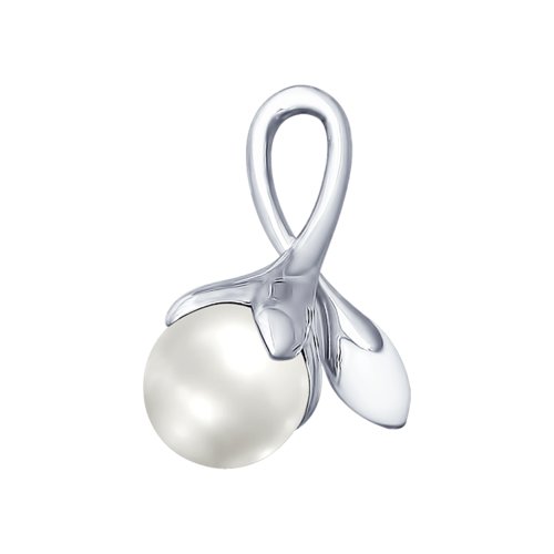 Подвеска SOKOLOV - Серебро 925, Жемчуг имитация, Эмаль (арт. 94031970)