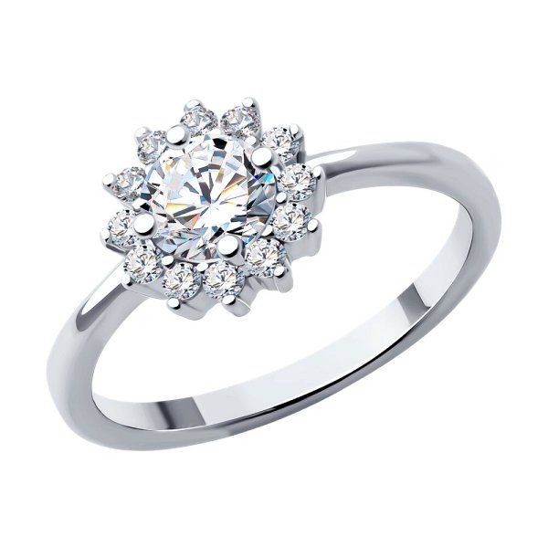 Кольцо SOKOLOV - Серебро 925, Фианит (арт. 94013988-91)