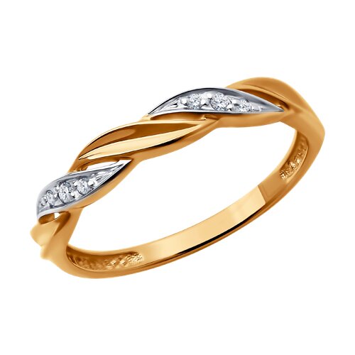 Кольцо SOKOLOV - Золото 585, Фианит (арт. 019459)