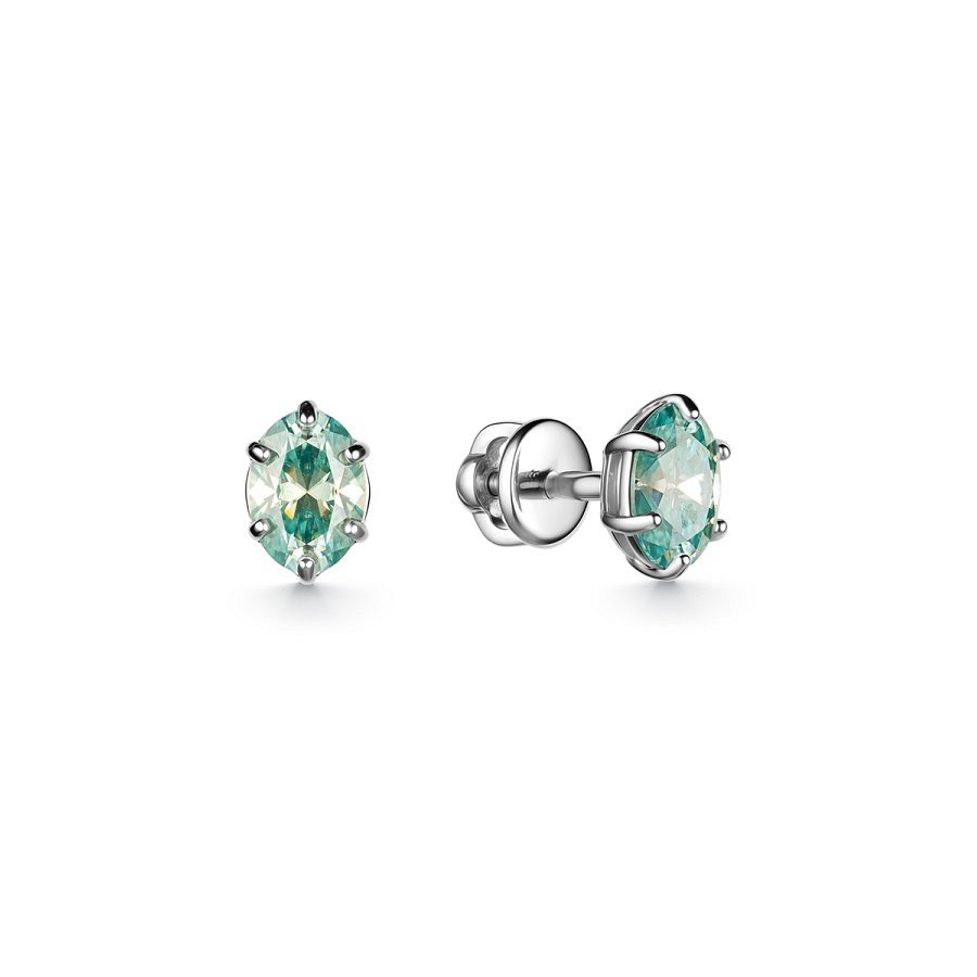 Серьги Дар - Серебро 925, Синтетический муассанит (арт. С-3922рс16139)