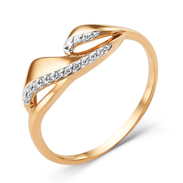 Кольцо ЮФ Династия - Золото 585, Фианит (арт. 001961-1102)