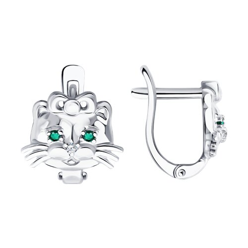 Серьги SOKOLOV - Серебро 925, Фианит (арт. 94021414)