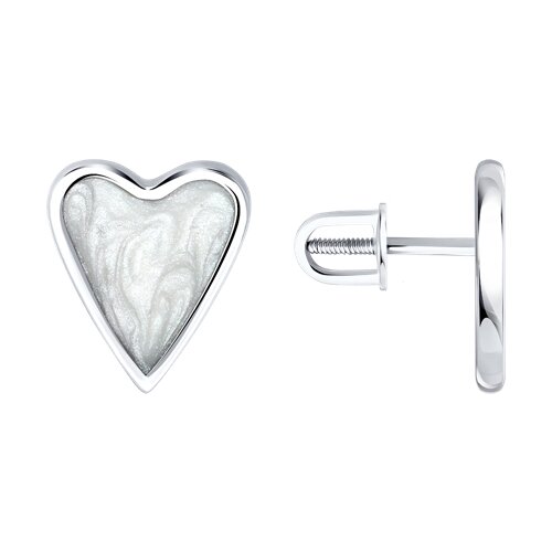 Серьги Diamant - Серебро 925, Эмаль (арт. 94-122-00089-1)