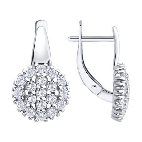 Серьги SOKOLOV - Серебро 925, Фианит (арт. 94027120)