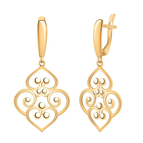 Серьги Атолл - Золото 585 (арт. 21318)