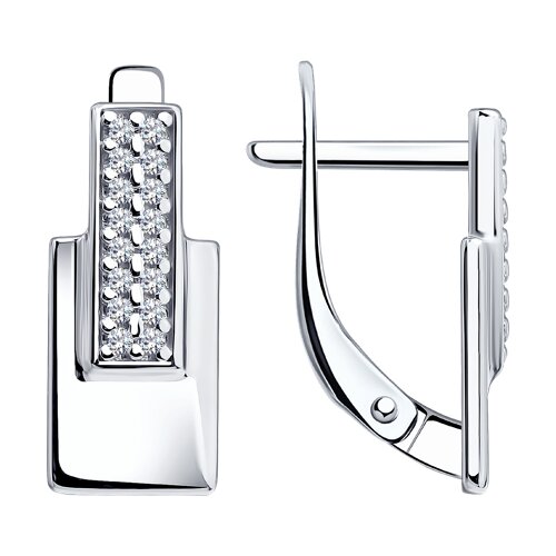 Серьги Diamant - Серебро 925, Фианит (арт. 94-120-02443-1)