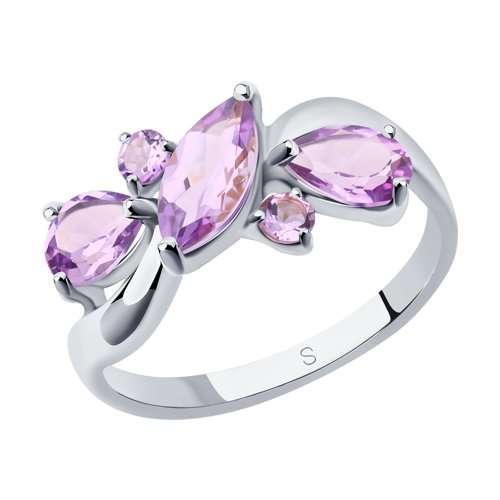 Кольцо SOKOLOV - Серебро 925, Аметист (арт. 92011658)