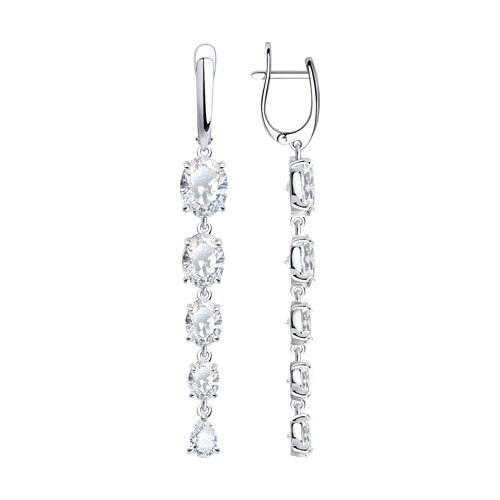 Серьги SOKOLOV - Серебро 925, Фианит (арт. 94022079)