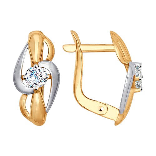 Серьги SOKOLOV - Золото 375, Фианит (арт. 027486-4)