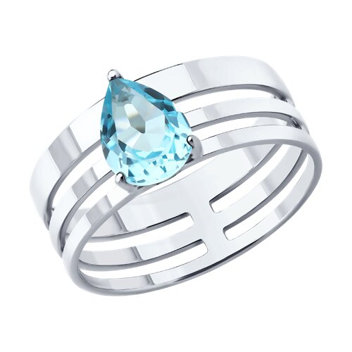 Кольцо SOKOLOV - Серебро 925, Топаз (арт. 92014723)