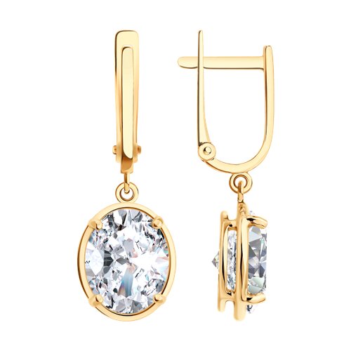 Серьги SOKOLOV - Золото 585, Бриллианит (арт. 0200959)