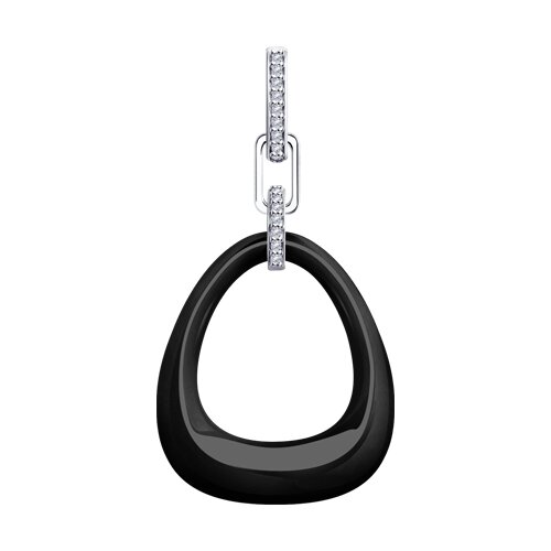 Подвеска Diamant - Серебро 925, Керамика, Фианит (арт. 94-130-01902-1)