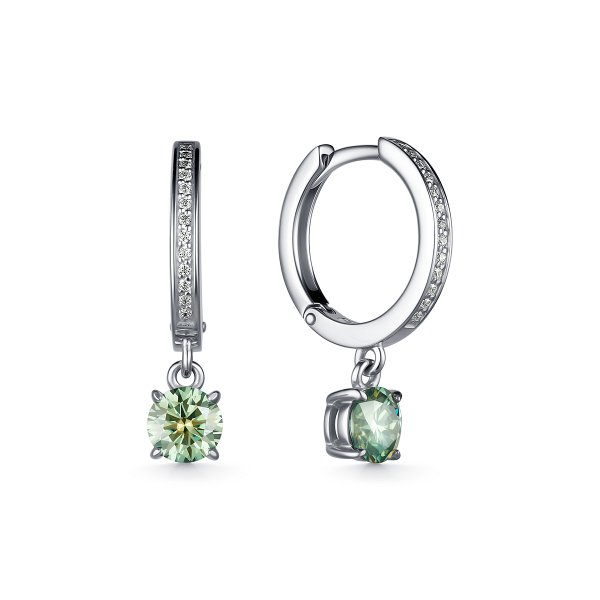 Серьги Дар - Серебро 925, Синтетический муассанит, Фианит (арт. С-3965рс1613900)