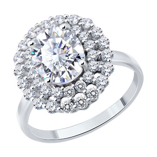 Кольцо SOKOLOV - Серебро 925, Фианит (арт. 94014910-91)