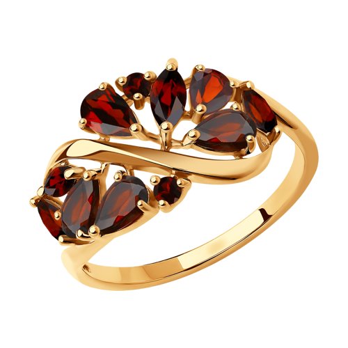 Кольцо SOKOLOV - Золото 375, Гранат (арт. 37714842)