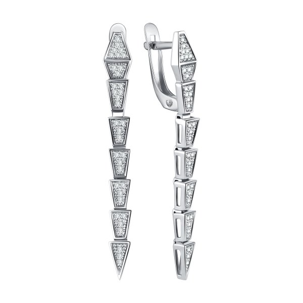 Серьги Talant - Серебро 925, Фианит (арт. 14-72-0001-15733)