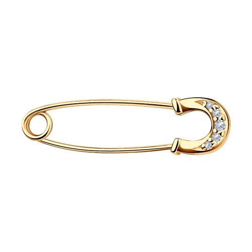 Булавка SOKOLOV - Серебро 925, Фианит (арт. 93040030)