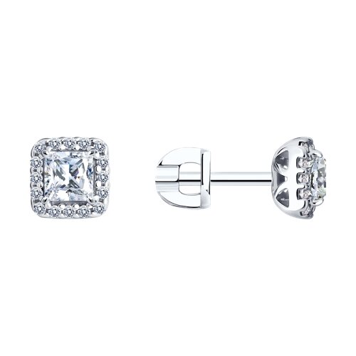 Серьги SOKOLOV - Серебро 925, Фианит (арт. 94025857)