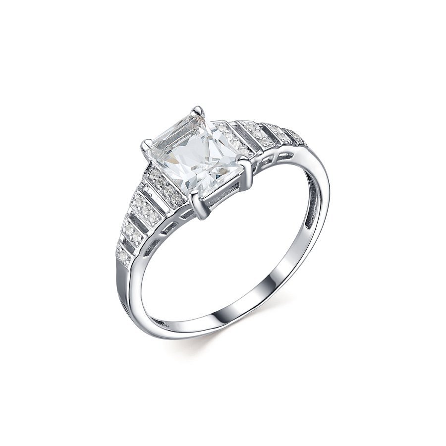 Кольцо Дар - Серебро 925, Горный хрусталь, Фианит (арт. К-3715рс42900)