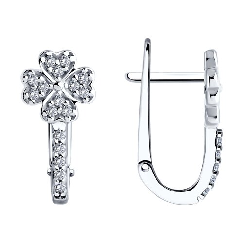 Серьги SOKOLOV - Серебро 925, Фианит (арт. 94026605)